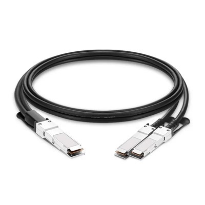 100g QSFP28 hingga 2x 50g SFP28 Pasif Langsung Lampirkan Kabel Tembaga (DAC)