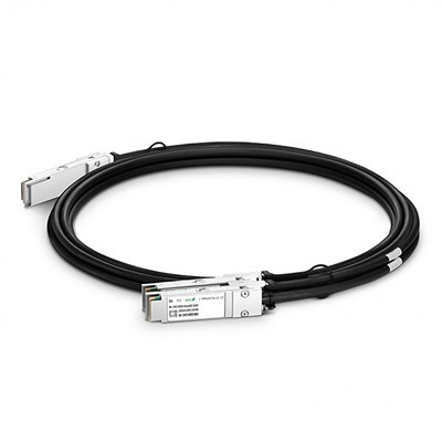 200g QSFP56 hingga 2 × 100g QSFP56 Pasif Langsung Lampirkan Kabel tembaga (DAC), 1. 5-3 m